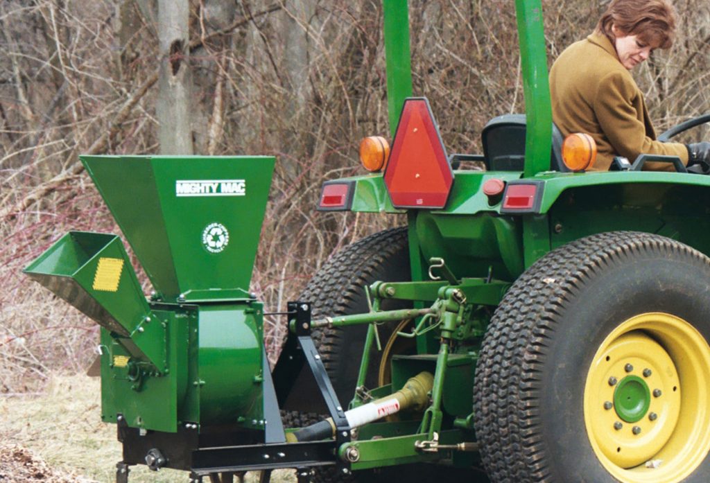 Mighty Mac Three Point Hitch on a tractor