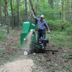 Mighty Mac Wood Chipper WC575E in action