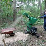 Mighty Mac Wood Chipper WC575E in action
