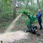 Mighty Mac Wood Chipper WC575E in action